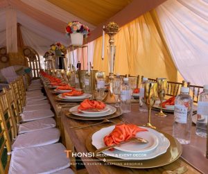 isiZulu traditional wedding décor with cultural stage setup by Durban event planners