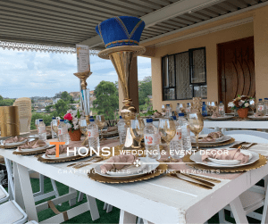 Elegant wedding décor by Thonsi Events, Durban wedding planner