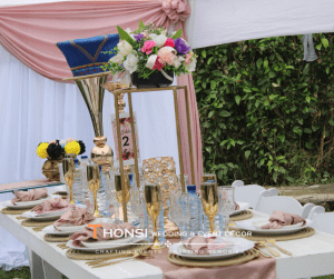 isiZulu traditional wedding décor with cultural stage setup by Durban event planners