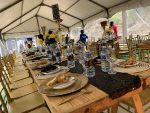 Elegant wedding décor by Thonsi Events, Durban wedding planner