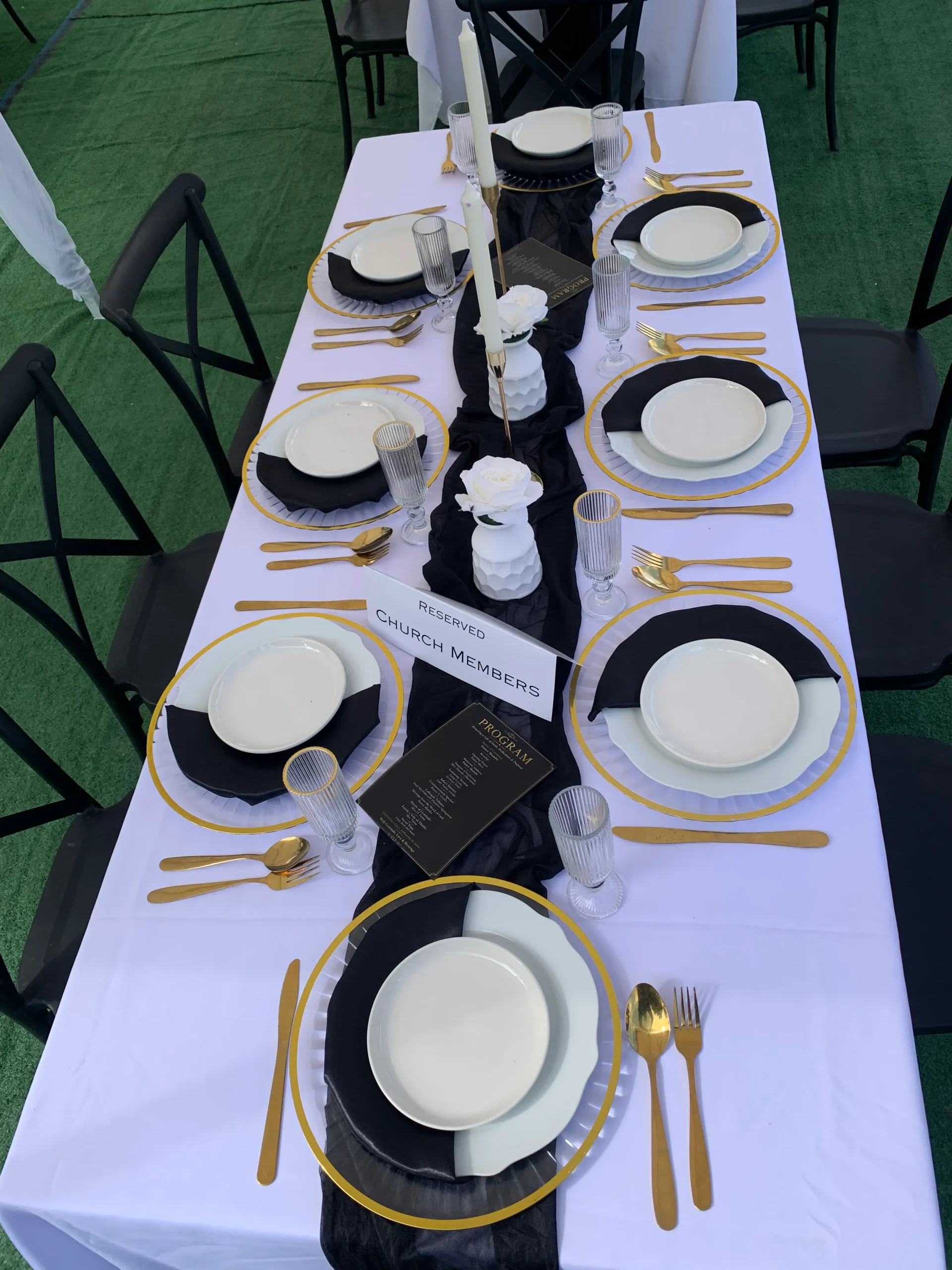 Diningware setup